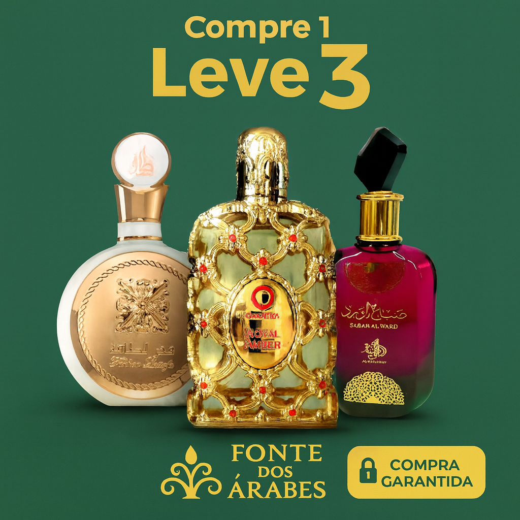 PROMOÇÃO COMPRE 1 LEVE 3 - Sabah Al Ward, Fakhar e Royal Amber - Queima de Estoque🔥  - 100ml Cada | Feminino